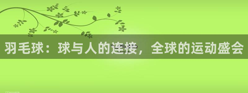菲律宾ug环球官网：羽毛球：球与人的连接，全球的运动盛会