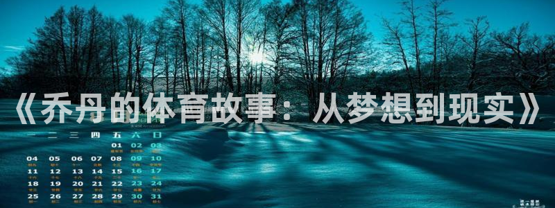 ug环球官网：《乔丹的体育故事：从梦想到现实》