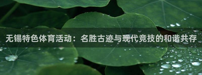 菲律宾ug环球官网：无锡特色体育活动：名胜古迹与现代竞技的和谐共存